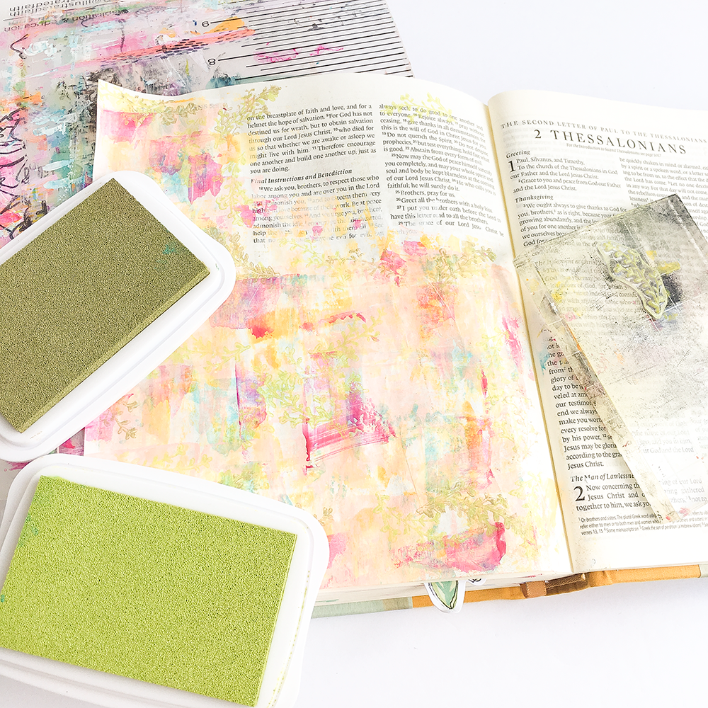 mixed media Bible journaling entry by Heather Greenwood | 1 Thessalonians 5:17 | It's OK to pray ugly prayers