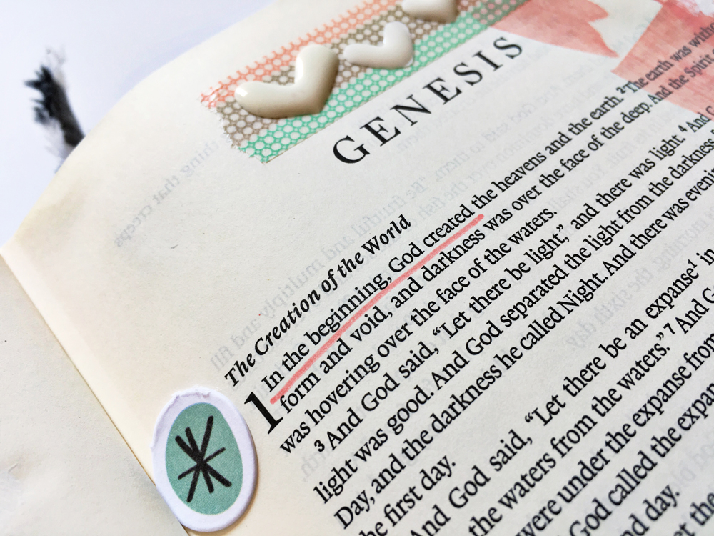 mixed media Bible journaling entry by Andrea Gray | That's Just the Way God Made Me | Created to Create 2