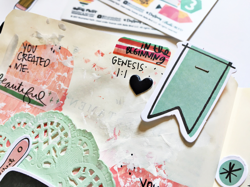 mixed media Bible journaling entry by Andrea Gray | That's Just the Way God Made Me | Created to Create 2