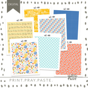 Bible Bookworm Patterned Paper Bundle