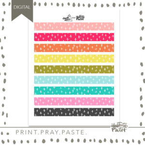 Little Crosses Washi Strips | Vol. 1 Rainbow Colors