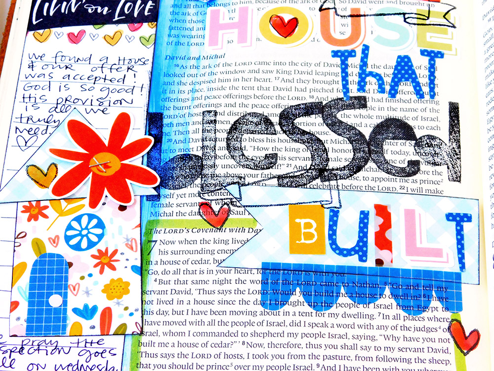 hybrid Bible journaling entry by Elaine Davis using digital printables | The House That Blessed Built