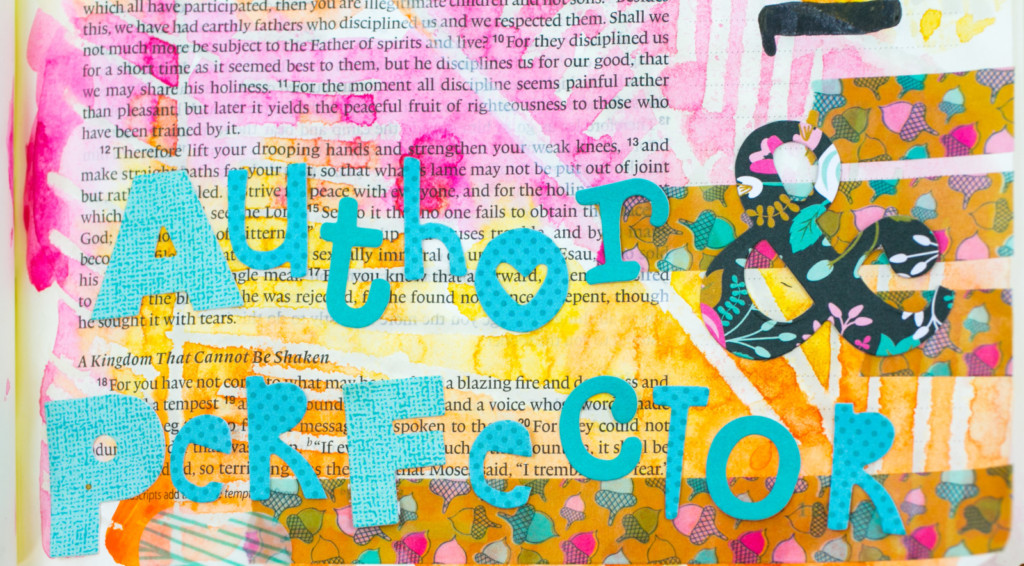 Gratitude Documented Day 8 | Jesus [Hebrews 12:2] | Watercolor Bible Journaling Tutorial - Resist Method with Wax Sticks by Amy Bruce