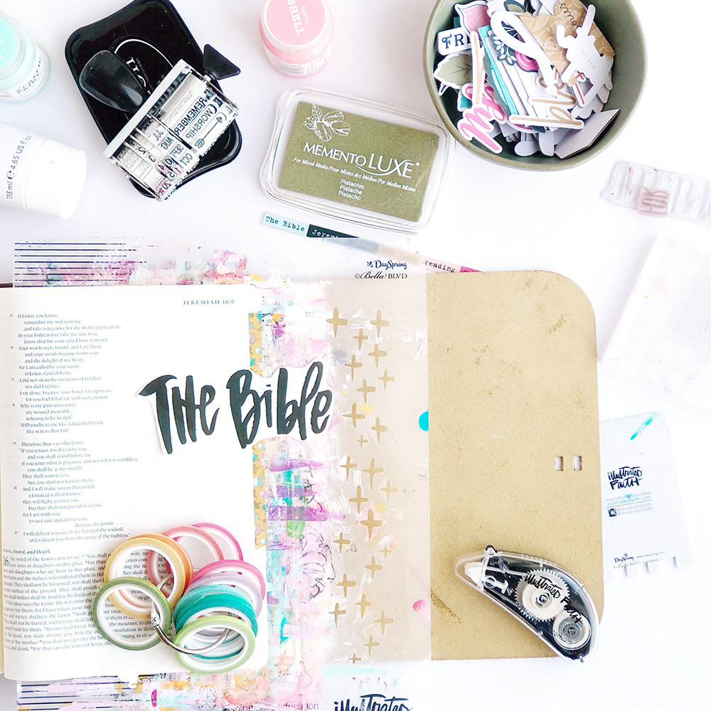 Gratitude Documented Day 22 | The Bible [Jeremiah 15:16] | Mixed Media Bible Journaling by Heather Greenwood