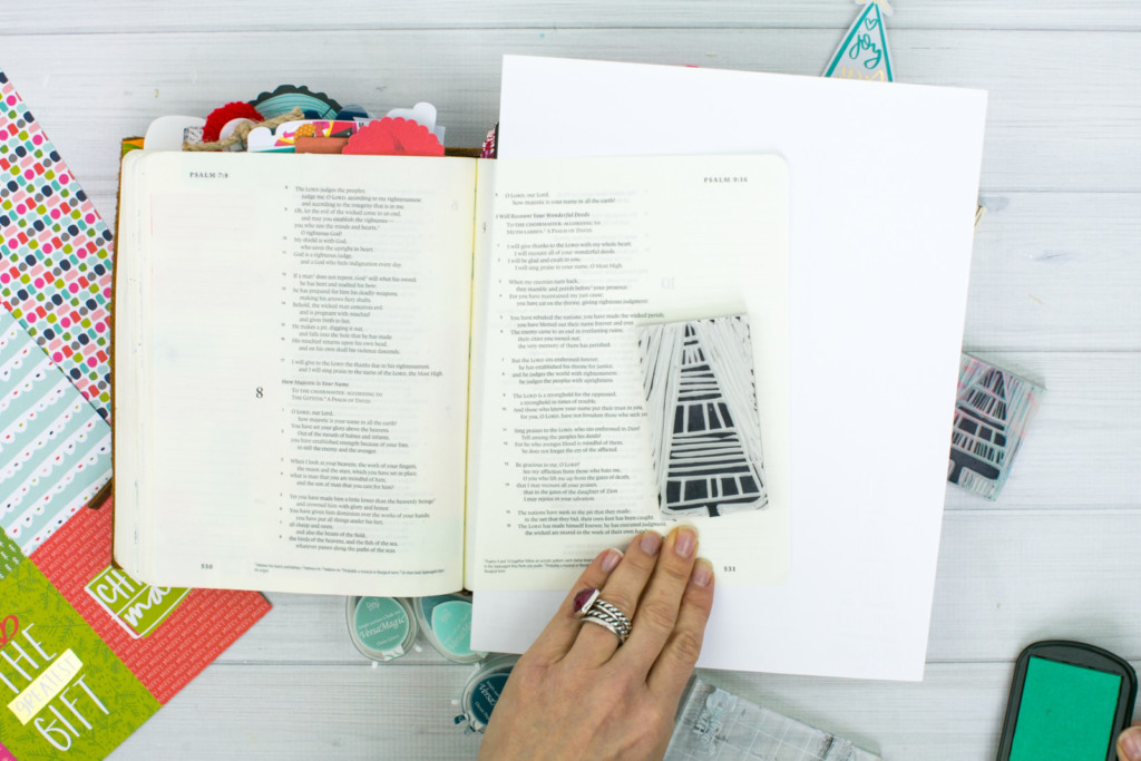 Bible Journaling Tutorial by Amy Bruce | JOY - Making Simple Stamps
