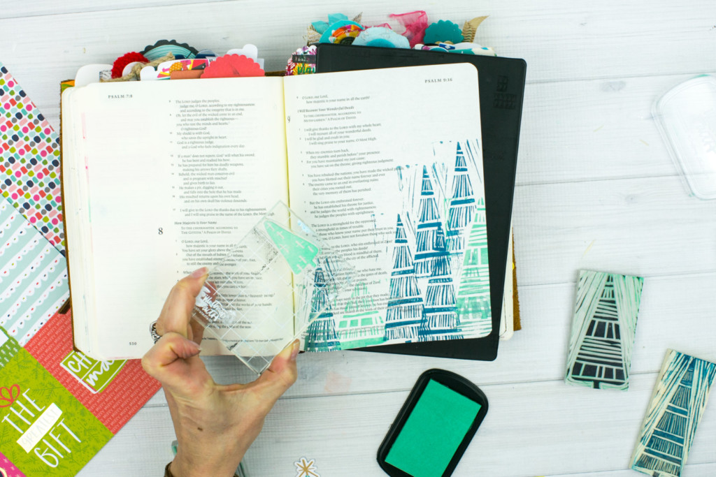 Bible Journaling Tutorial by Amy Bruce | JOY - Making Simple Stamps