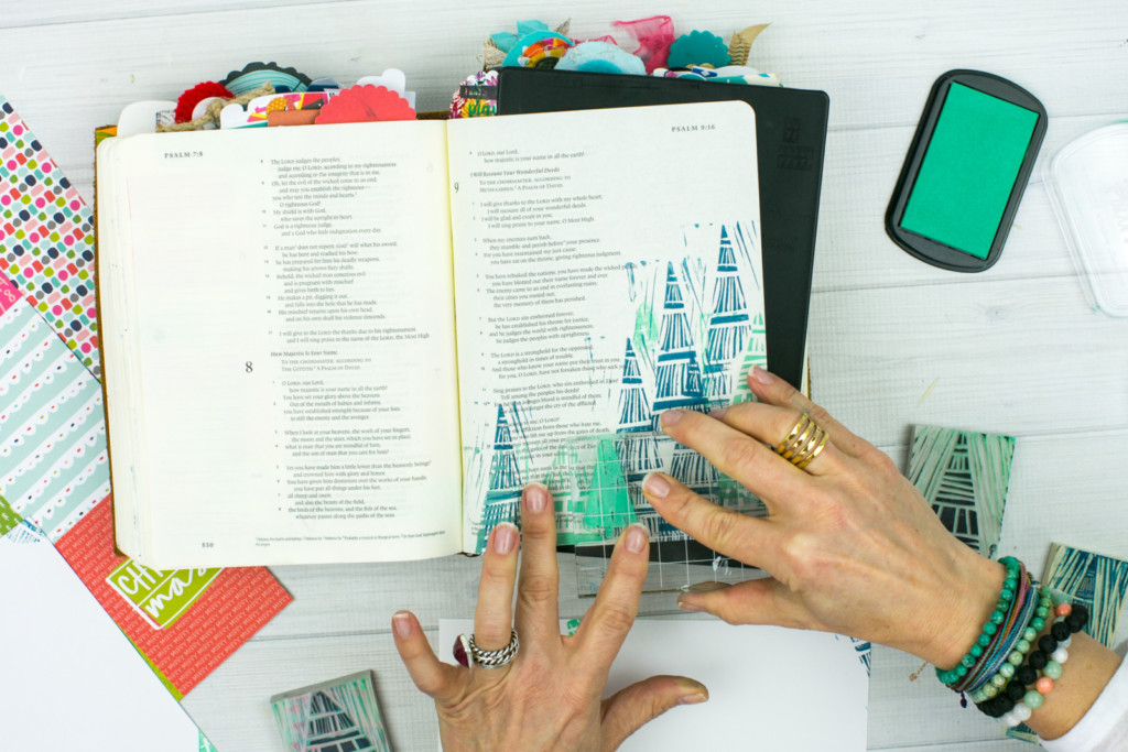 Bible Journaling Tutorial by Amy Bruce | JOY - Making Simple Stamps