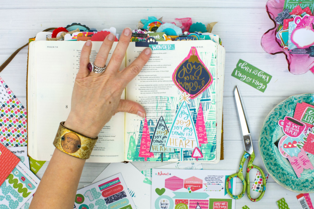 Bible Journaling Tutorial by Amy Bruce | JOY - Making Simple Stamps