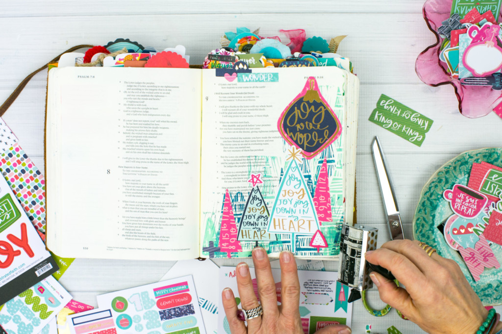 Bible Journaling Tutorial by Amy Bruce | JOY - Making Simple Stamps