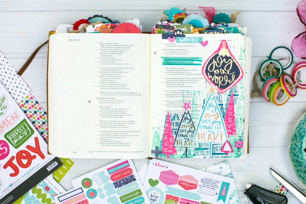 Bible Journaling Tutorial by Amy Bruce | JOY - Making Simple Stamps