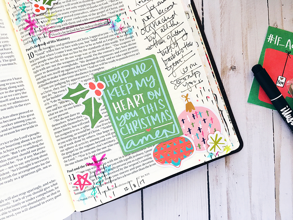 bible journaling entry by Bailey Robert | Better than Bits and Baubles
