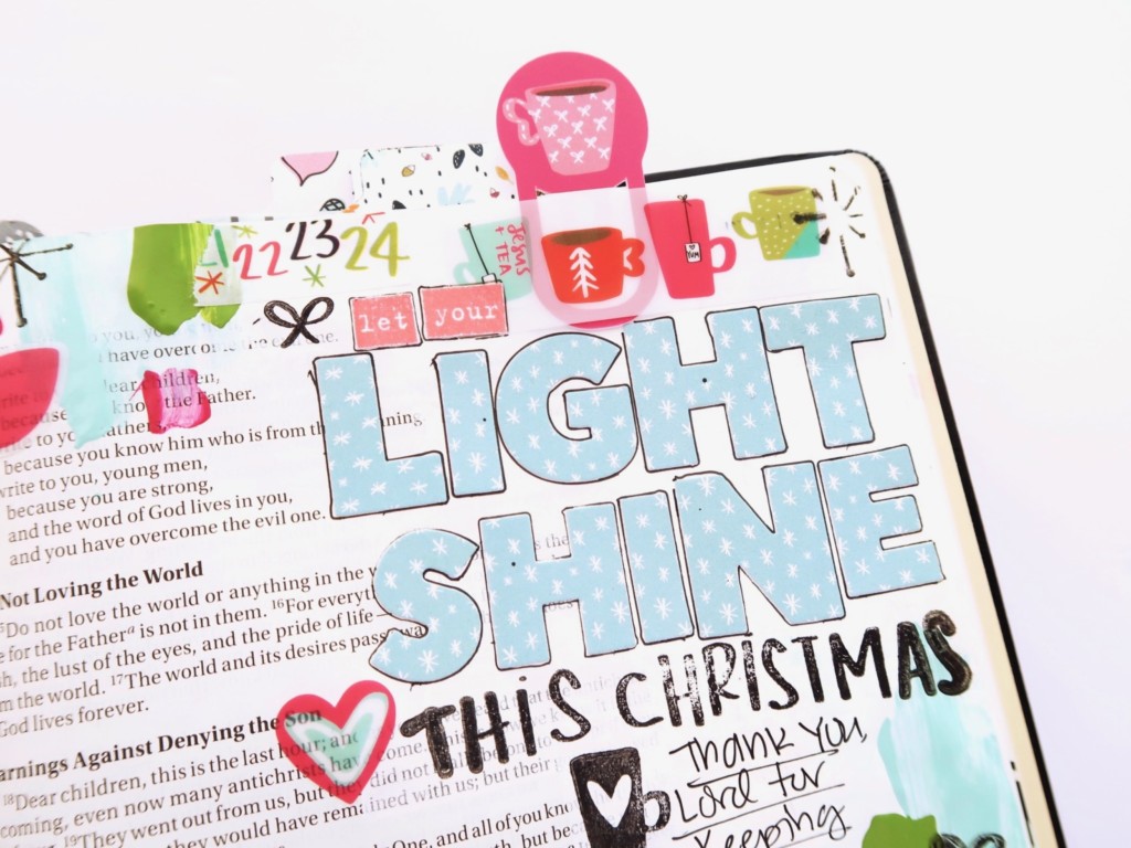 Bible journaling entry by Jillian Ungerbuehler | Advent Day 8 | process video