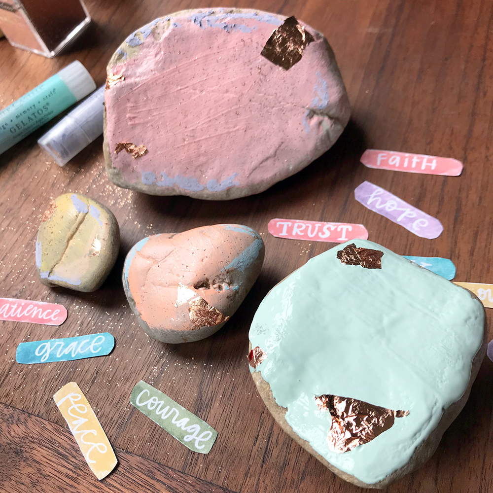 DIY Word Rocks using Printables with Beth LaFleur