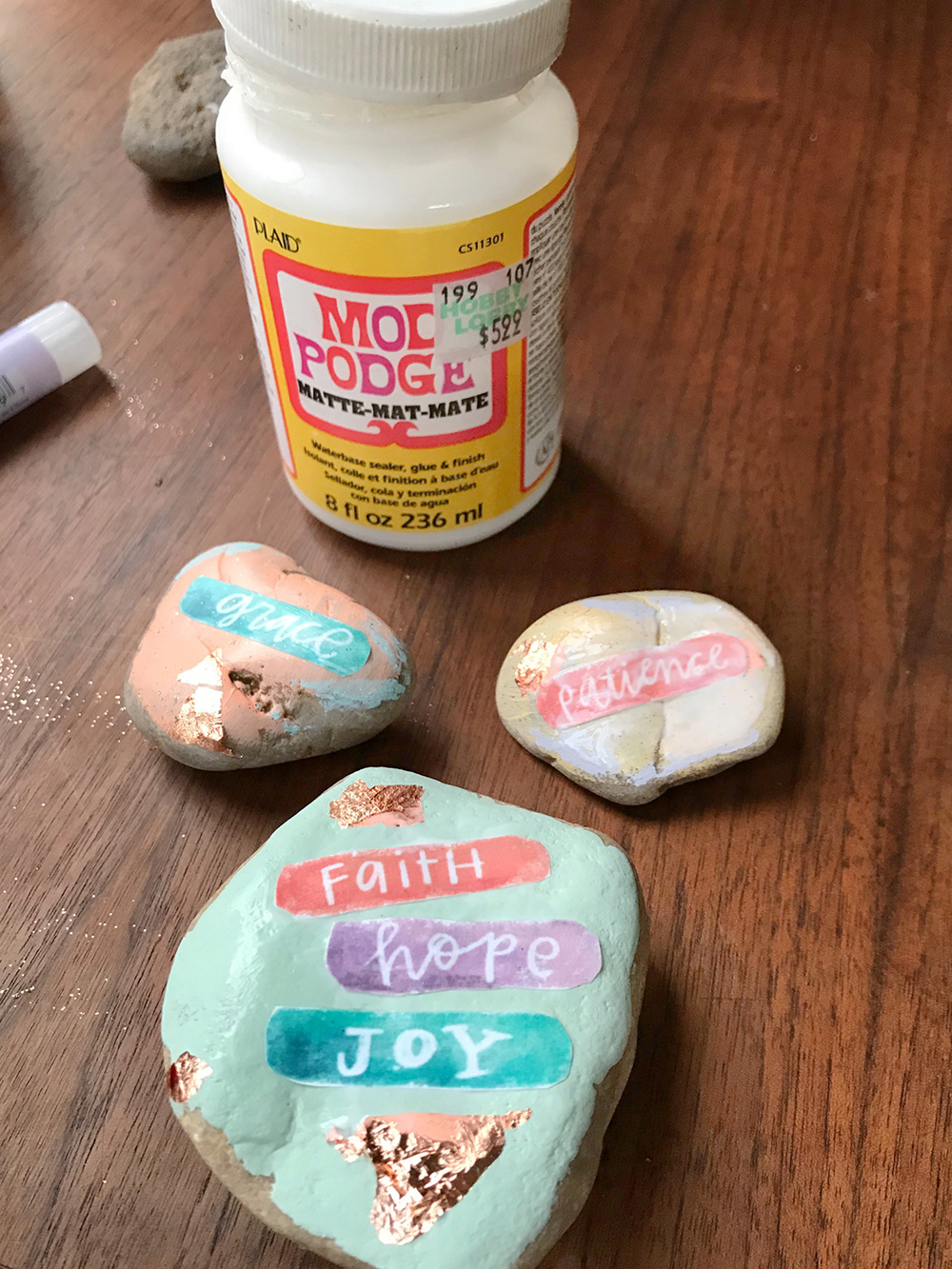 DIY Word Rocks using Printables with Beth LaFleur