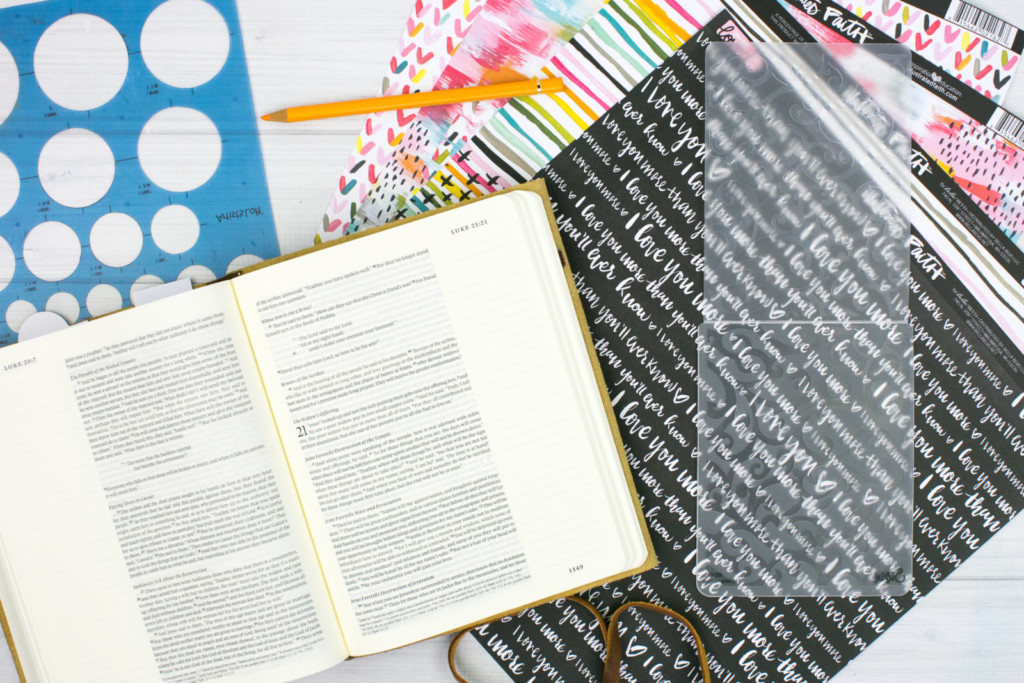 mixed media Bible Journaling Tutorial by Amy Bruce | Adding Texture with Pencil Rubbings - Widows Coin