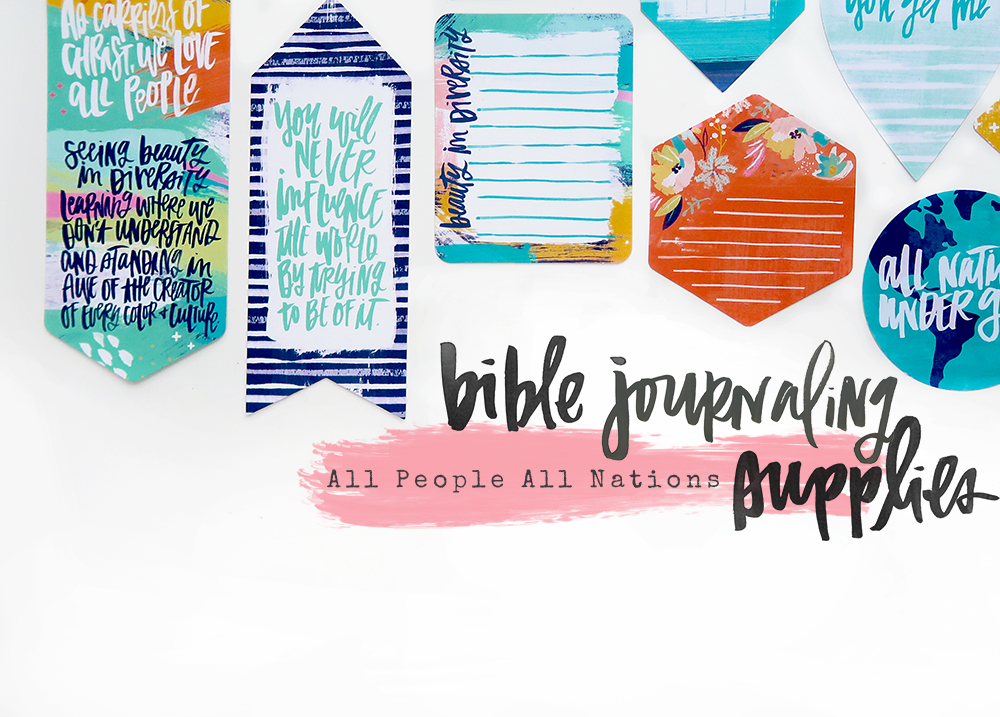 mixed media Bible journaling entry by Shanna Noel | Winter 2018 New Release Illustrated Faith All People All Nations by Bella Blvd