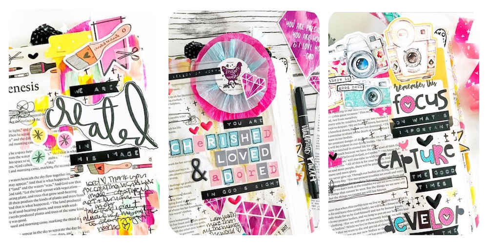 Bible Journaling Layered Tabs Tutorial by April Crosier aka Marine Parents | Illustrated Faith tab crush