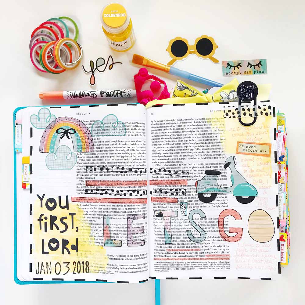 Hybrid Bible Journaling by Cristin Howell | You First, Lord