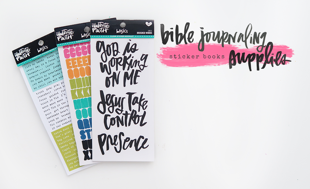 WINTER 2018 | ILLUSTRATED FAITH STICKER BOOKLETS for Bible journaling