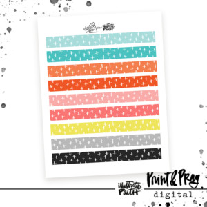 Little Crosses Washi Strips | Vol. 3 Heart of Gold Colors
