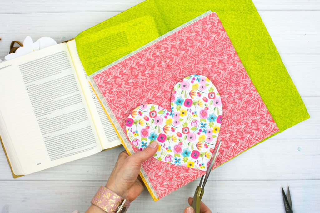 Mixed Media Bible Journaling Tutorial by Amy Bruce | This is Love - Napkins, Stamps, and Matte Medium