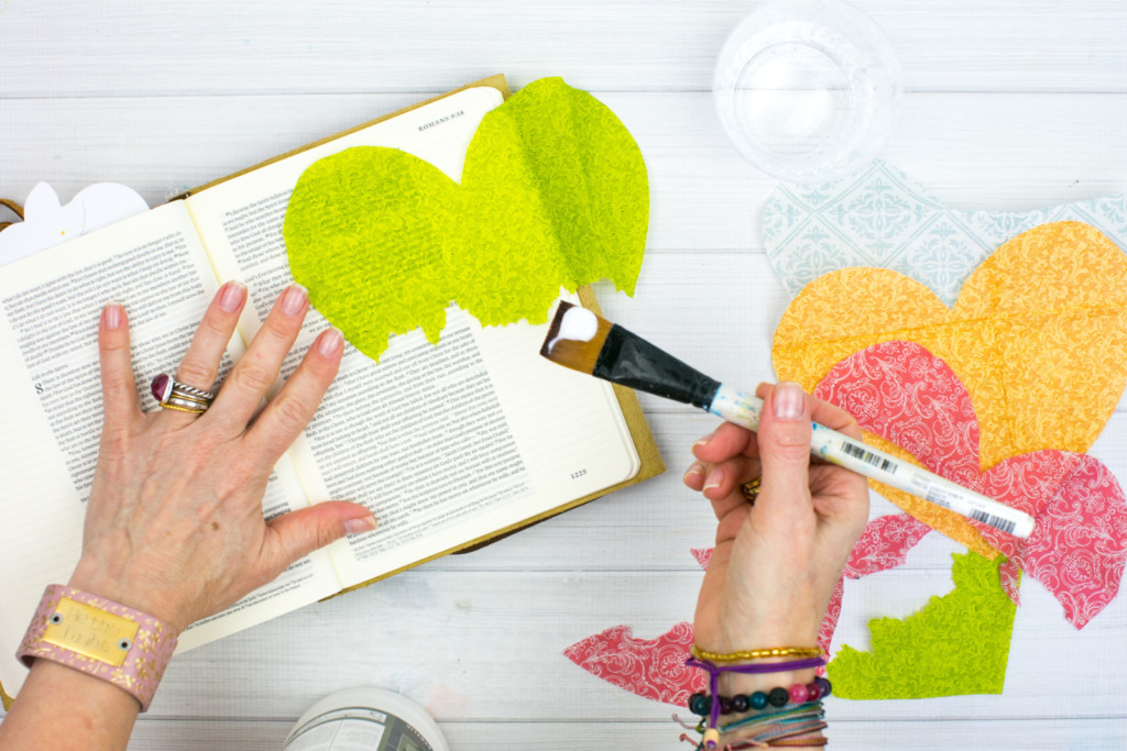 Mixed Media Bible Journaling Tutorial by Amy Bruce | This is Love - Napkins, Stamps, and Matte Medium