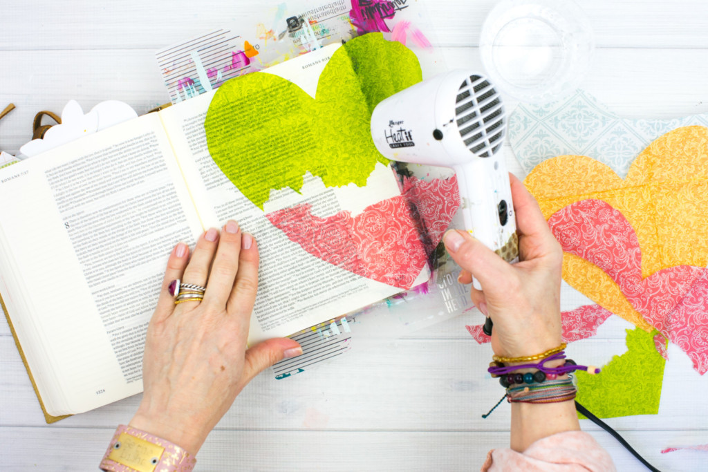 Mixed Media Bible Journaling Tutorial by Amy Bruce | This is Love - Napkins, Stamps, and Matte Medium