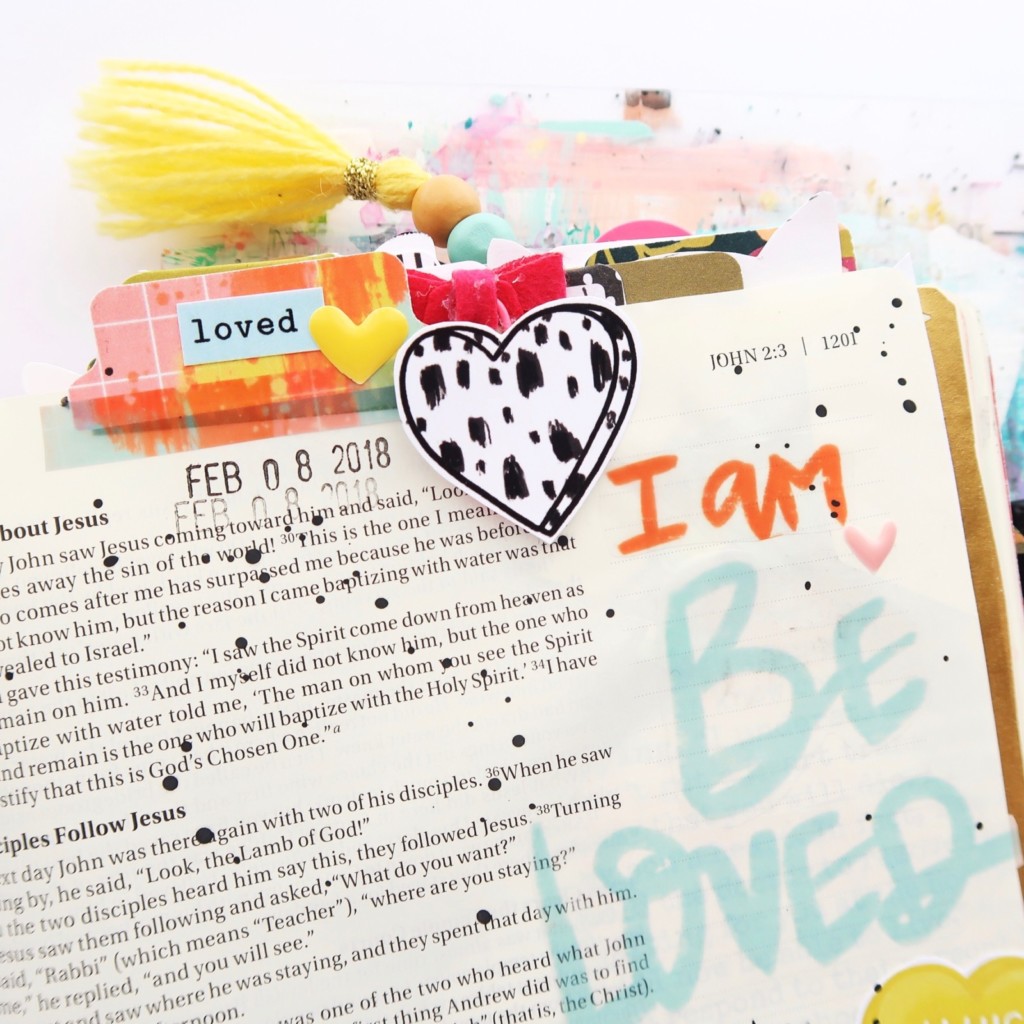 Bible Journaling Process Video by Jillian aka Hello Jillsky using Print and Pray Shop Be*Loved