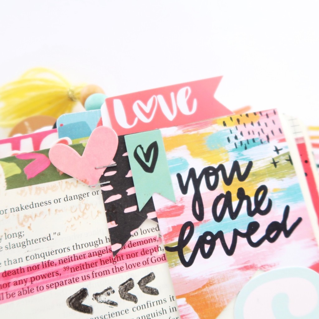 Bible Journaling Process Video by Jillian Ungerbuehler aka Hello Jillsky | This Is Love Romans 8:38