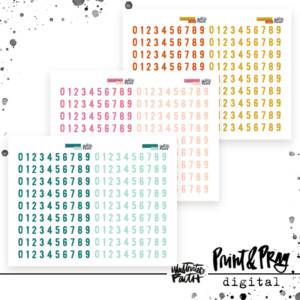 100 Days Coordinating Number Set