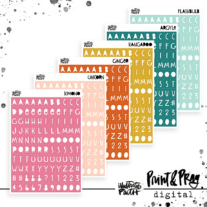 Tile Alpha Set | 100 Days Colors