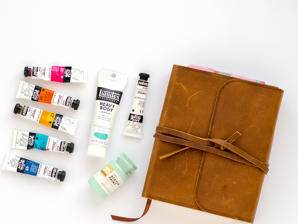 Bible Journaling Supplies - Pros and Cons of Popular Mediums used... gesso, matte medium, stamp ink. acrylic paint, watercolor, gelatos, neocolor II, journaling pens, markers, mists, spray inks, etc...