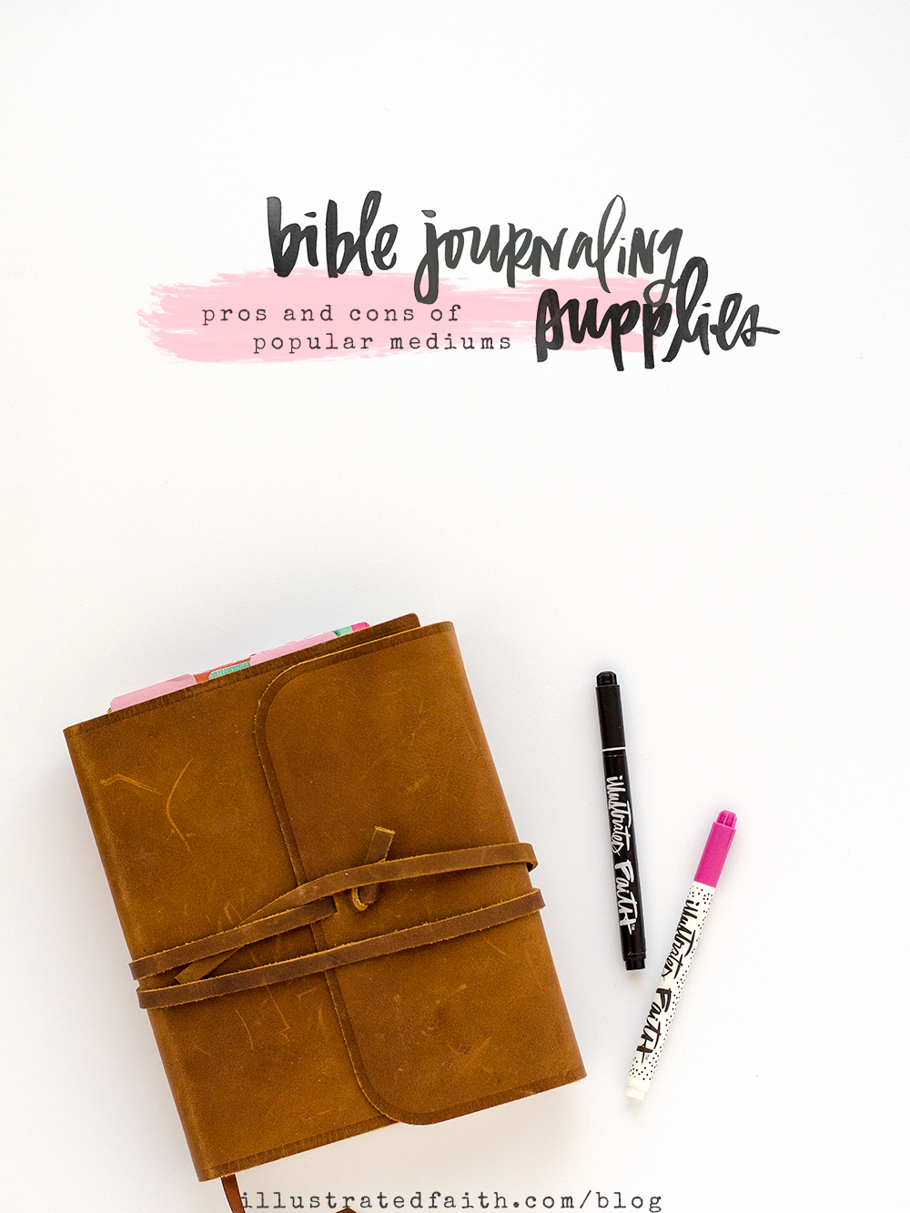 Bible Journaling Supplies - Pros and Cons of Popular Mediums used... gesso, matte medium, stamp ink. acrylic paint, watercolor, gelatos, neocolor II, journaling pens, markers, mists, spray inks, etc...