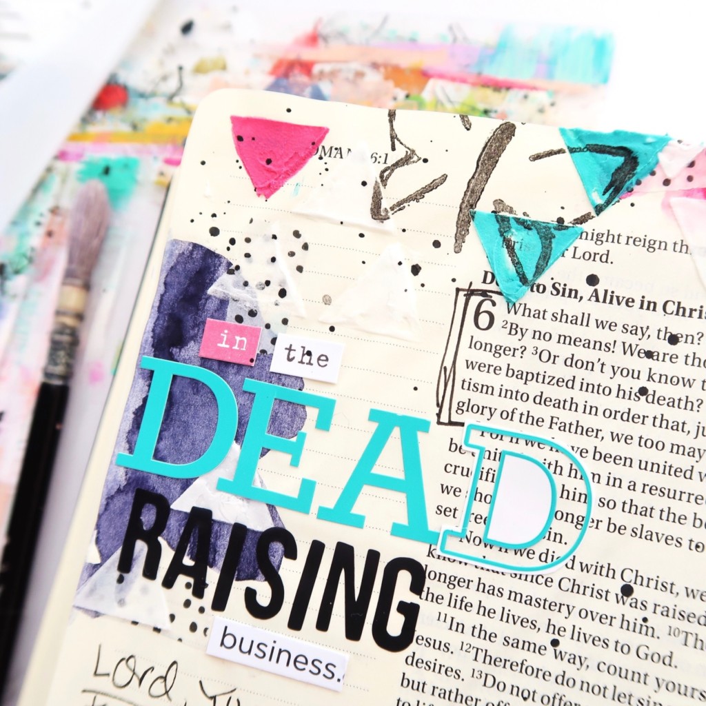 mixed media Bible Journaling Process Video by Jillian aka Hello Jillsky | All Things New Session 7