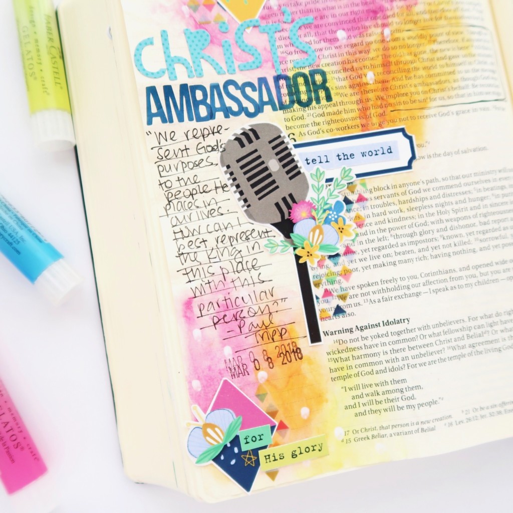 Print and Pray Bible Journaling Process Video by Jillian aka Hello Jillsky | Applause Journal Kit
