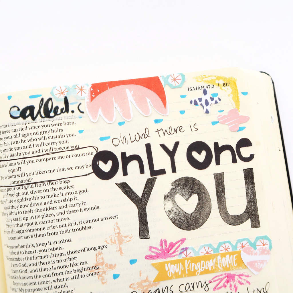 Bible Journaling Process Video by Jillian aka Hello Jillsky | Only One You Devotional Kit
