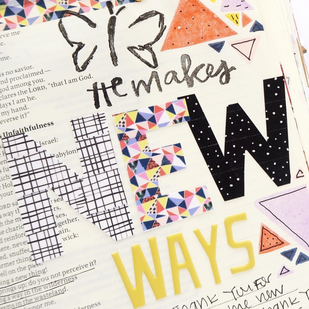 Bible Journaling Process Video by Jillian aka Hello Jillsky | All Things New Devotional Kit Session 1