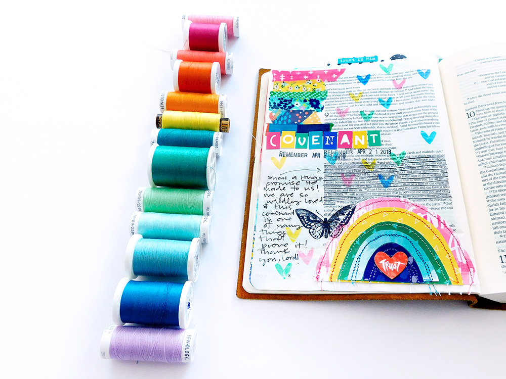 Print & Pray Hybrid Bible Journaling by Elaine Davis using digital printables | More Than a Pinky Promise