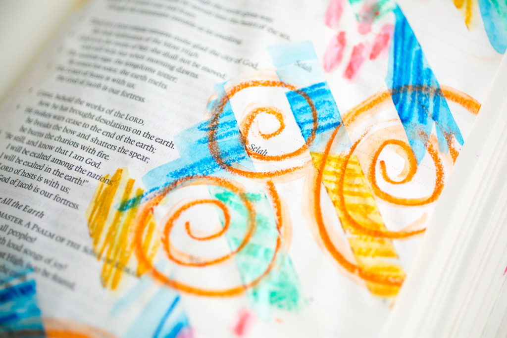 Mixed Media Bible Journaling Tutorial by Amy Bruce | Jesus Take Control | Washi Tape Masking and Gelatos