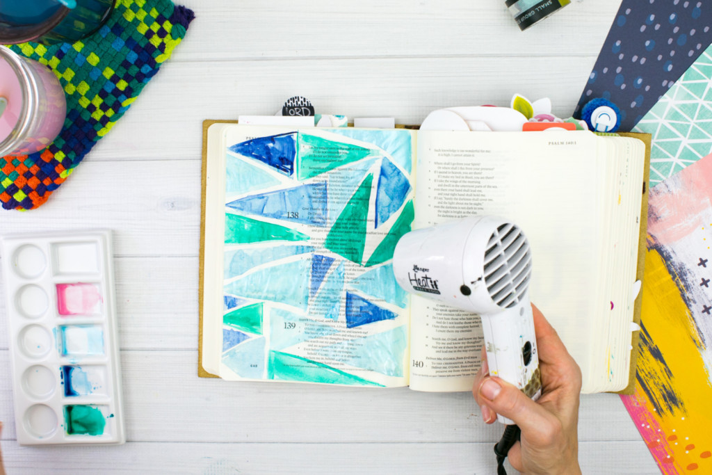 Watercolor Bible Journaling Tutorial by Amy Bruce | Pieces