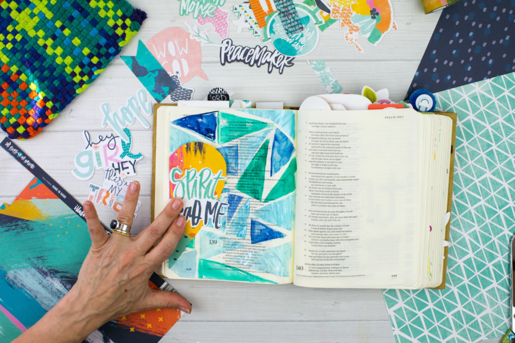 Watercolor Bible Journaling Tutorial by Amy Bruce | Pieces