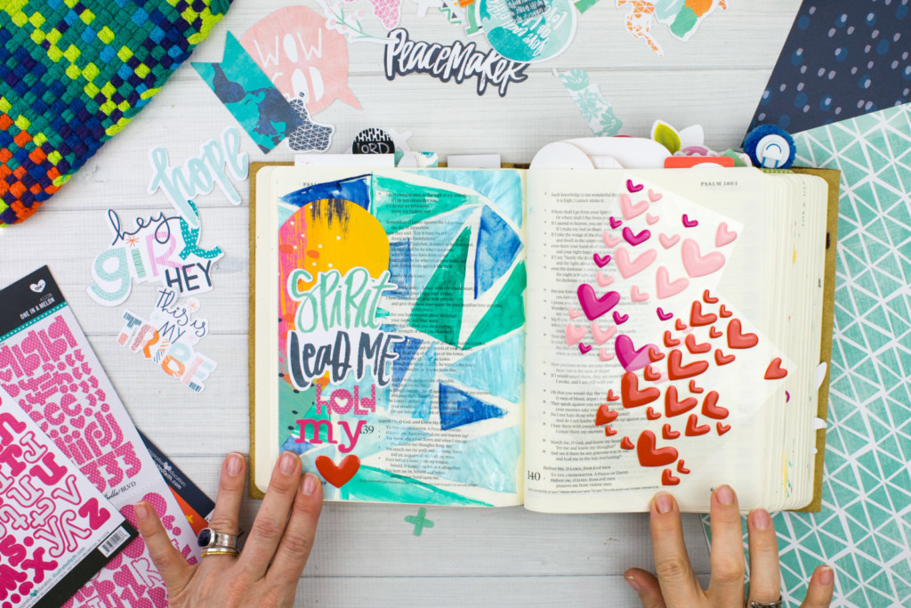 Watercolor Bible Journaling Tutorial by Amy Bruce | Pieces