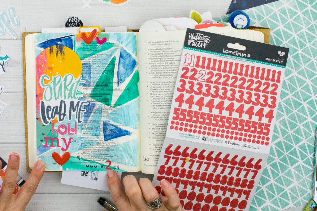 Watercolor Bible Journaling Tutorial by Amy Bruce | Pieces