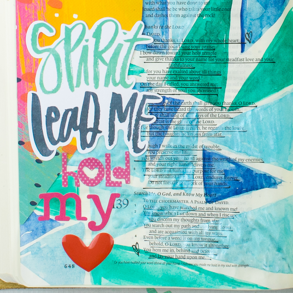 Watercolor Bible Journaling Tutorial by Amy Bruce | Pieces