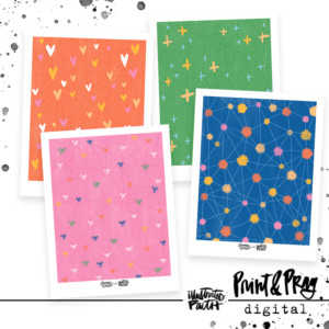 Tied Up With String Patterned Paper Bundle