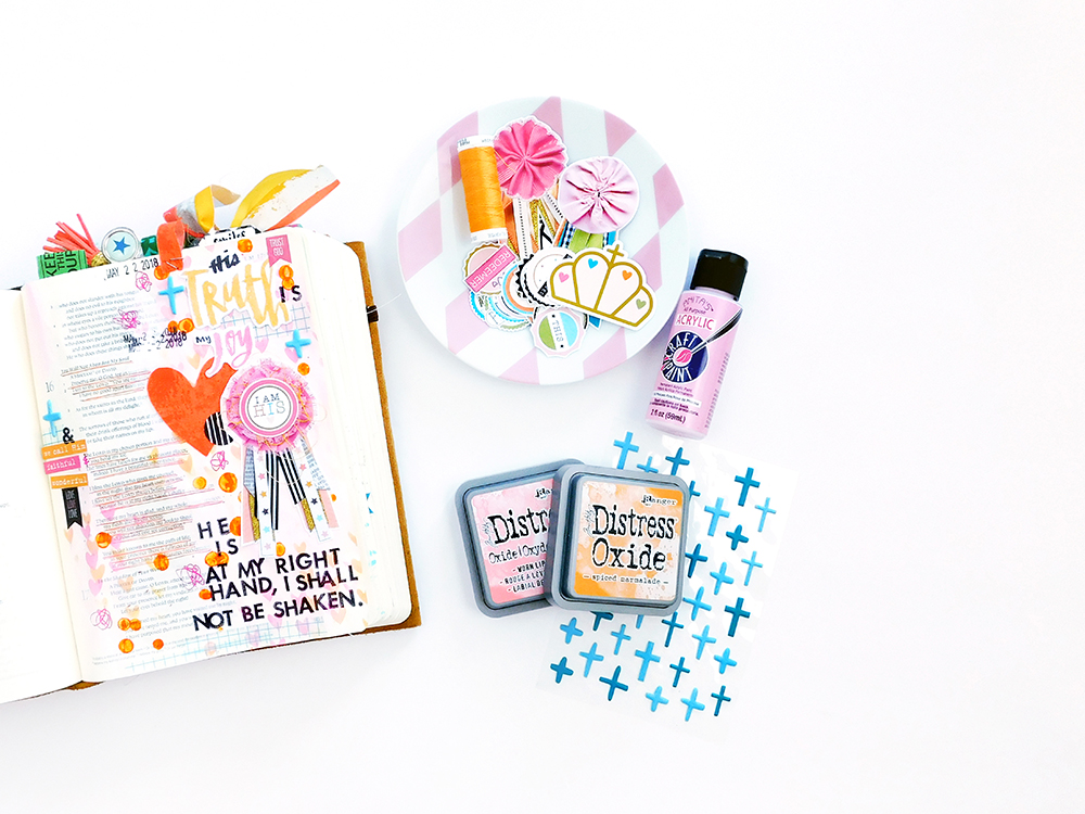 Print & Pray Hybrid Bible Journaling by Elaine Davis using digital printables | Superlatives