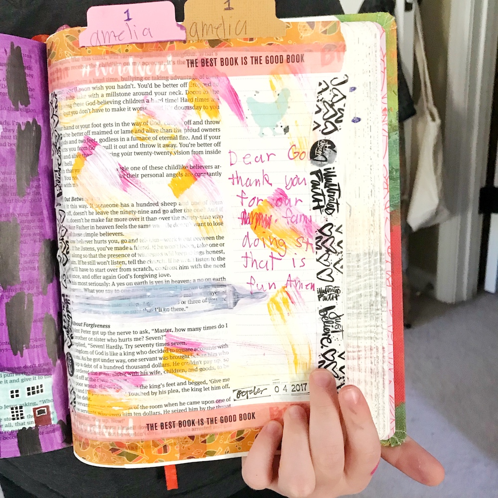 5 Tips for Bible Journaling with Kids by April Crosier aka marine_parents | #KidsintheWord | Proverbs 22:6