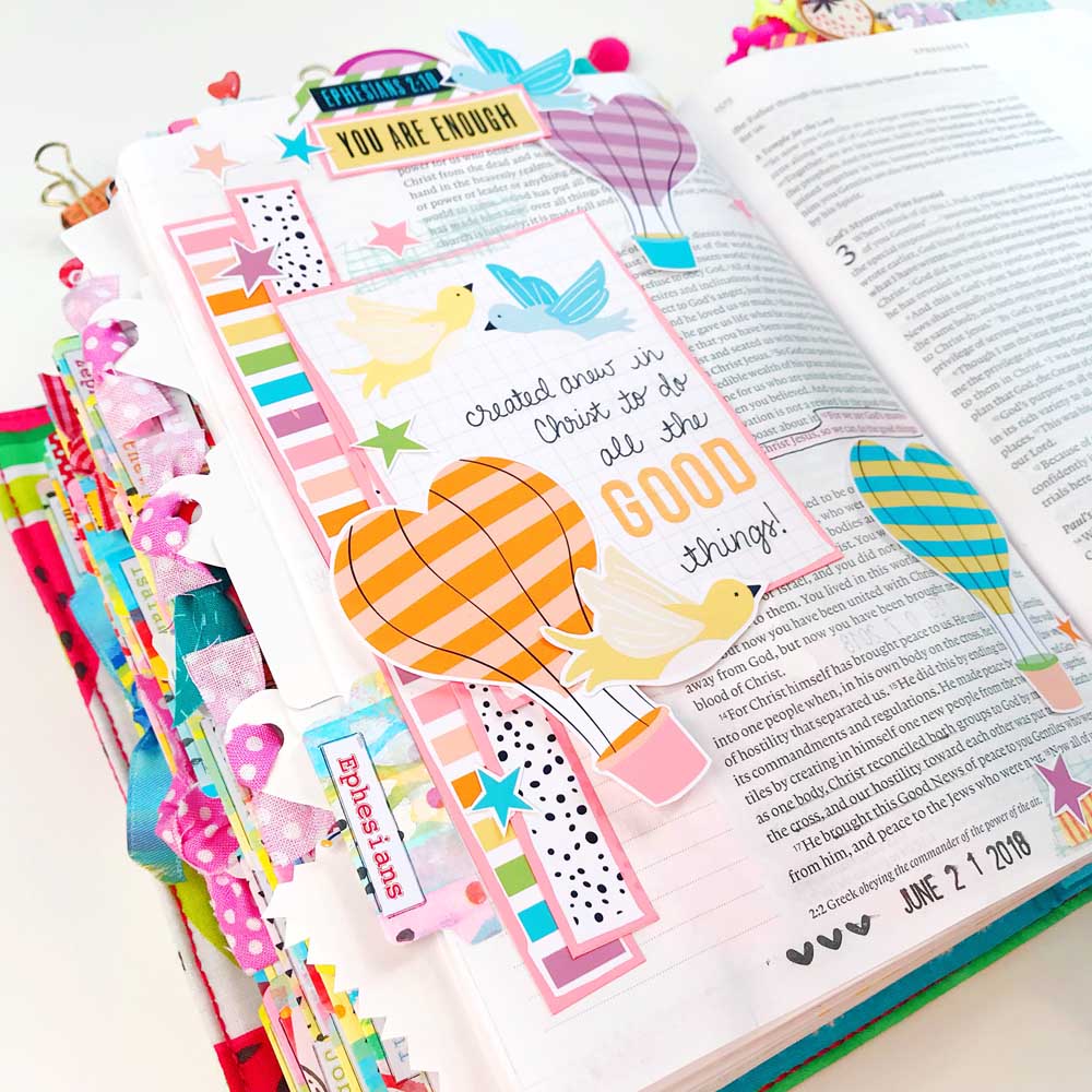 Print and Pray Hybrid Bible Journaling by Cristin Howell using digital printables | Good Things
