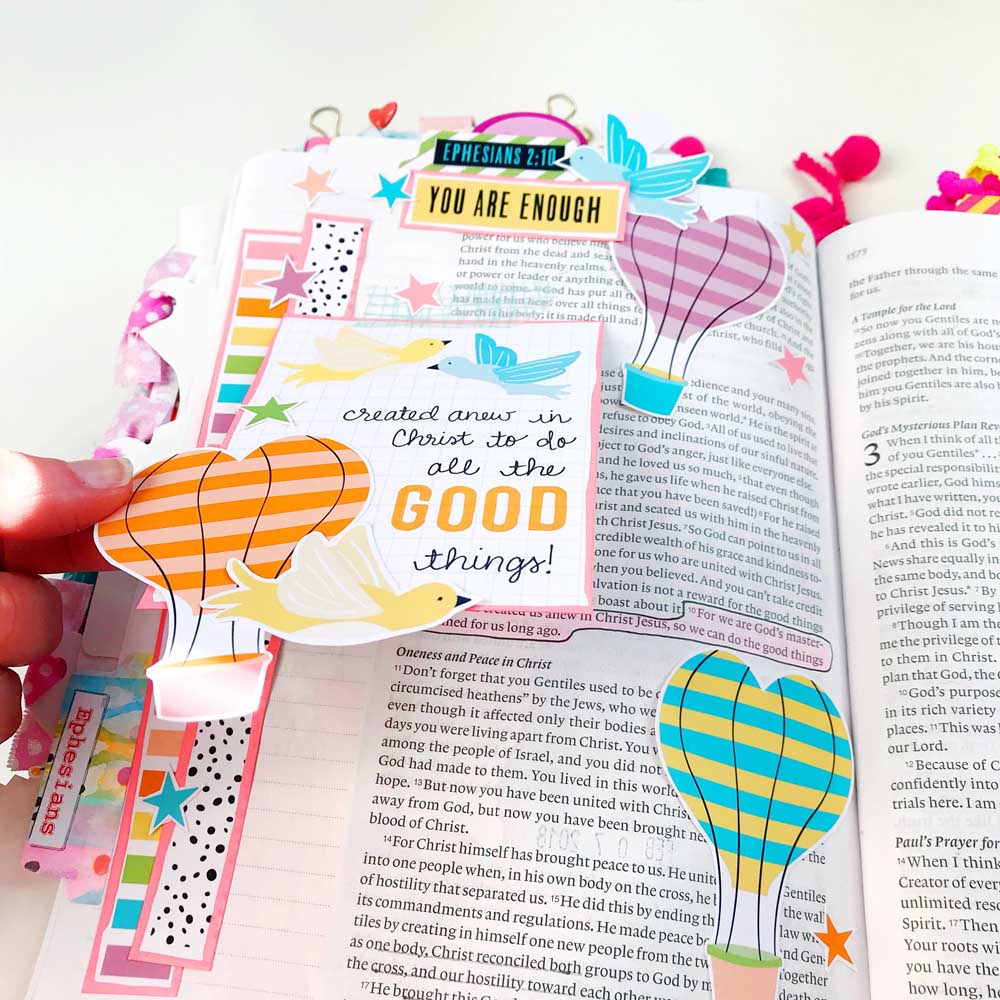 Print and Pray Hybrid Bible Journaling by Cristin Howell using digital printables | Good Things