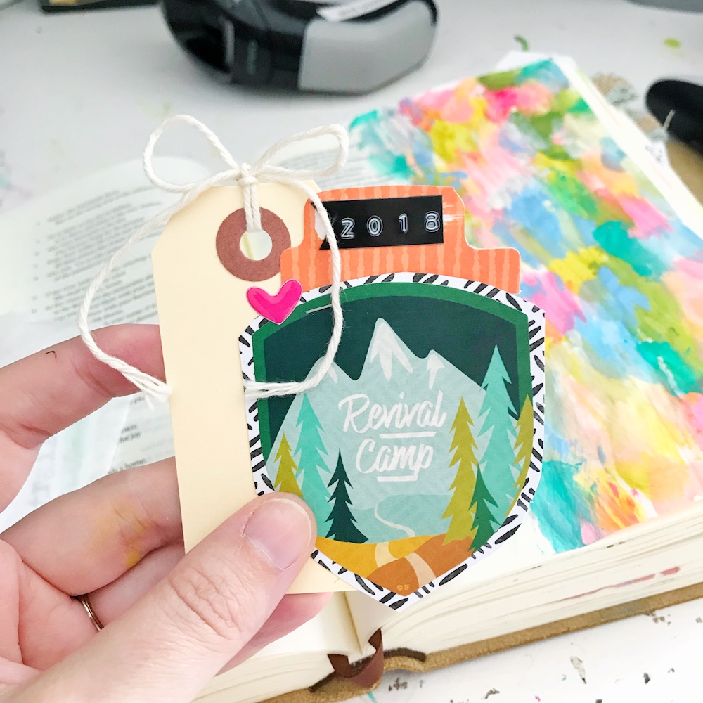 Bible Journaling Tutorial by April Crosier aka Marine Parents | Praying in a Revival | Faux Stained-Glass Margin | Psalm 85:6